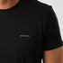 DIESEL. ROUND NECK FLEXIBLE-PLAIN T-SHIRT | BLACK